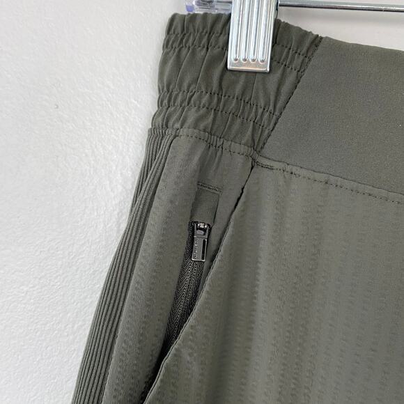 Athleta Textured Brooklyn Jogger Mountain Olive Pull-On Elastic Waist Size 6 - Picture 6 of 12